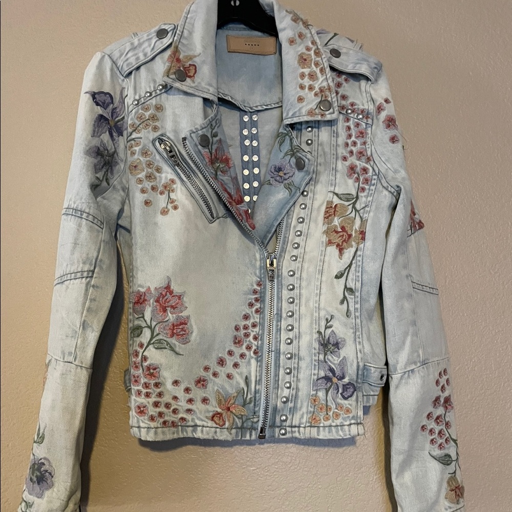 BLANCKNYC EMBROIDERY MOTO JACKET - Picture 2 of 5